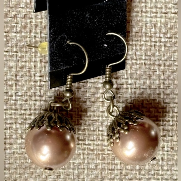 Hand Crafted Jewelry - Swarovski Pearl Earrings - NWT